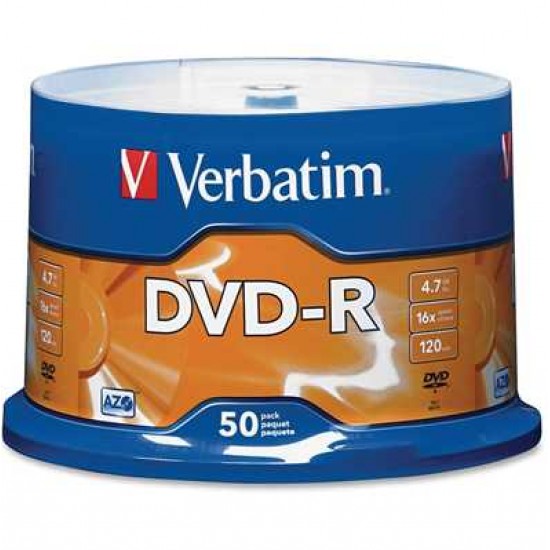 Verbatim AZO DVD-R 4.7GB 16X with Branded Surface 95101