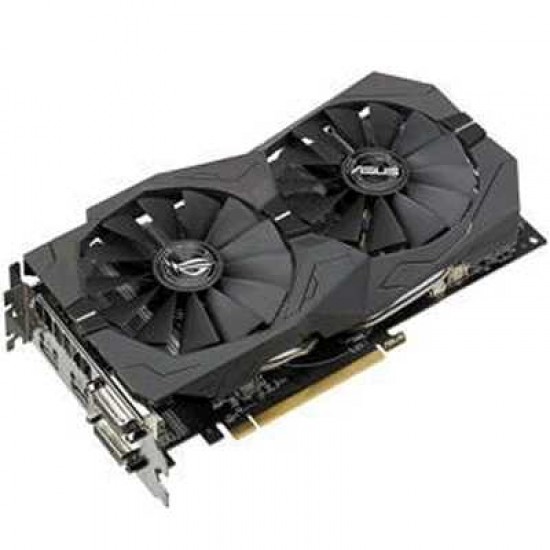 ASUS  RADEON ROG-STRIX-RX570-O8G-GAMING  VIDEO CARD WITH DP/HDMI/DVI - Used - Card Only