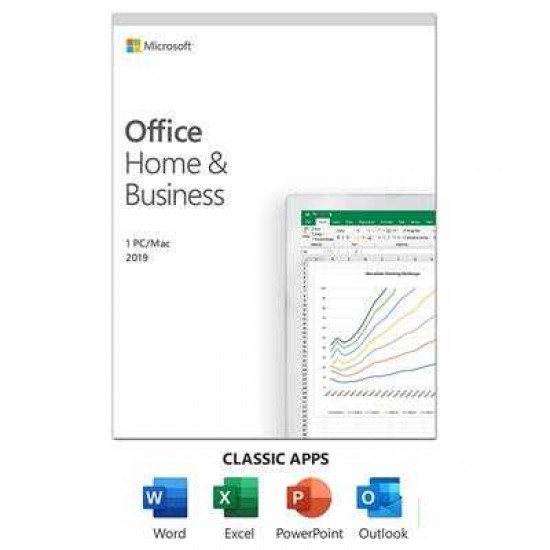 MICROSOFT OFFICE HOME AND BUSINESS 2019 FOR 1PC/MAC, ONE - TIME PURCHASE