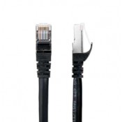 PC CAT7 3FT STP/FTP BLACK NETWORK PATCH CABLE.