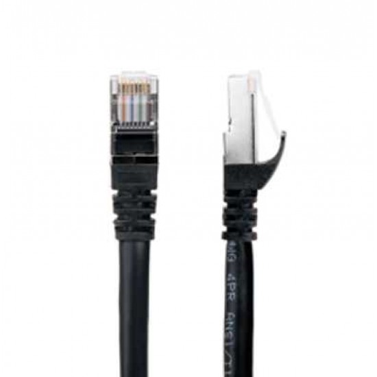PC CAT7 3FT STP/FTP BLACK NETWORK PATCH CABLE.