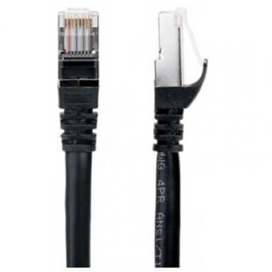 PC CAT7 6FT BLACK ST/STP NETWORK  PATCH CABLE