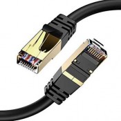 PC 75FT CAT7 BLACK S/STP S/FTP 24AWG STRANDED ETHERNET CABLE