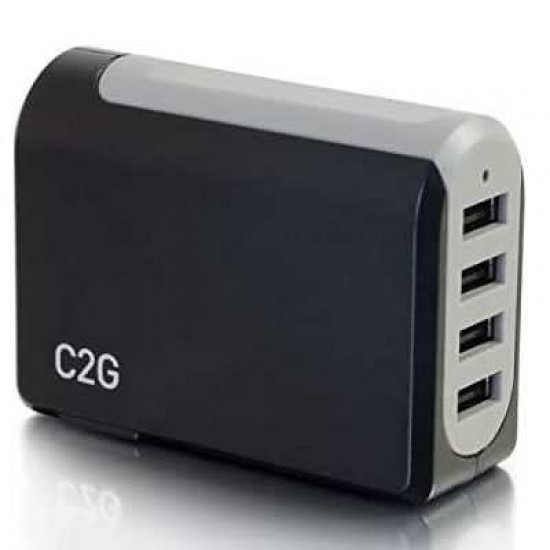 C2G 4 PORT USB WALL CHARGER -5V 4.8 AM
