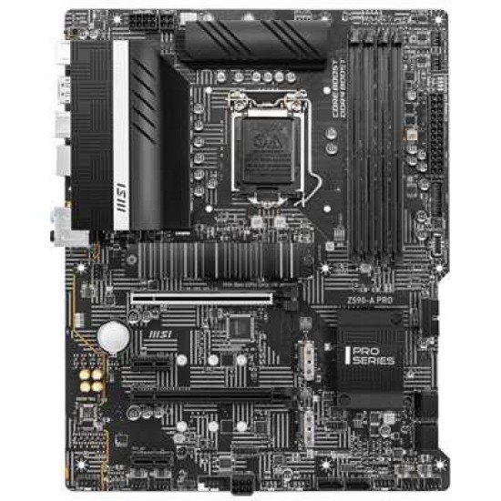 MSI Z590-A PRO w/ DDR4-5333(OC), 7.1 Audio, Triple M.2, 2.5G LAN, CrossFire - USED - BOARD ONLY