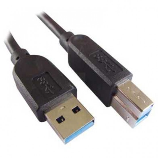 BLUE DIAMOND USB 3.0 A-B M/M 6FT CABLE-BLACK