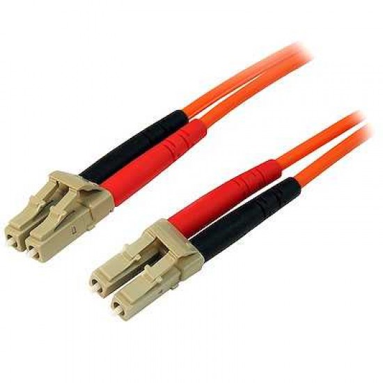 STARTECH LC TO LC MULTIMODE DUPLEX 50/125 OM2 5M  FIBER PATCH CABLE