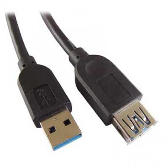 BLUE DIAMOND USB 3.0 AA EXTENSION 6FT BLACK CABLE