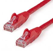 STARTECH 10ft CAT6 Cable - Red CAT6 Ethernet Cable - Gigabit Ethernet Wire - 650MHz 100W PoE RJ45 UTP CAT 6 Network/Patch Cord Snagless - Fluke Tested/Wiring is UL Certified/TIA