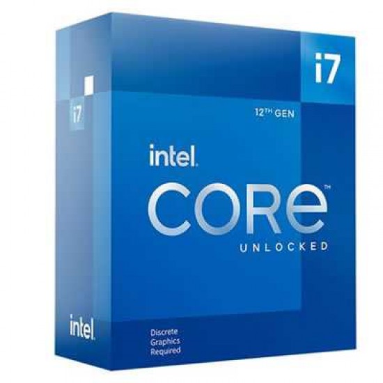 INTEL Core i7-12700KF Processor, 3.6GHz w/ 12 (8P + 4E) Cores / 20 Threads