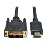 Tripp Lite Safe-IT HDMI to DVI Cable Antibacterial DVI-D Single Link 6ft - 6 ft DVI-D/HDMI Video Cable for Video Device