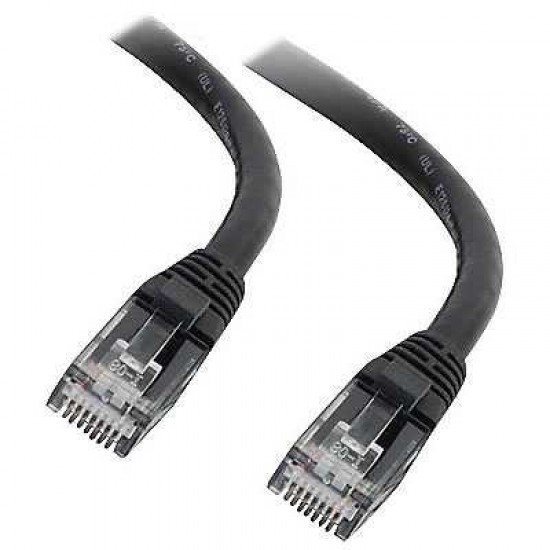 C2G CAT6 25FT BLACK SNAGLESS UTP PATCH CABLE