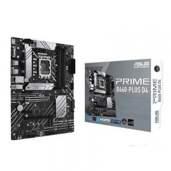 ASUS PRIME B660-PLUS D4 W/DDR4 LGA 1700  7.1 AUDIO TRIPLE M,2 2.5G LAN MOTHERBOARD