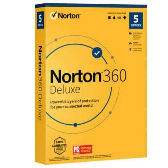 NORTON  360 ANTI VIRUS  DELUXE FOR 5 DEVICES