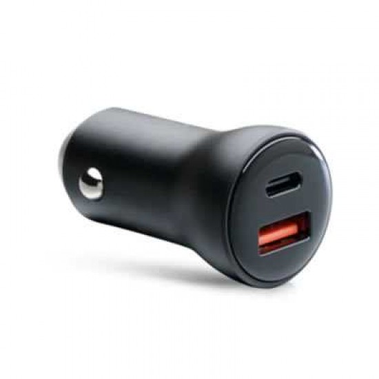 USB CAR CHARGER 1 X USB-A 1XUSB-C 40W