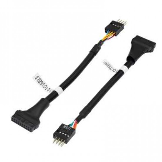 USB 3.0 FEMALE HEADER TO USB 2.0 MALE ADAPTER CABLE