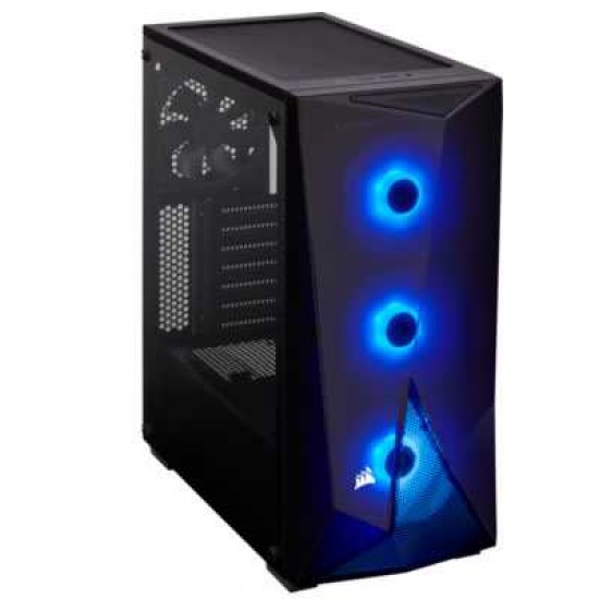 CORSAIR CARBIDE SERIES SPEC-DELTA RGB MID TOWER, BLACK WITH  TEMPERED GLASS