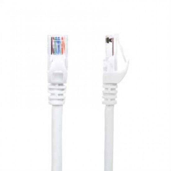PC CAT6 1FT WHITE PATCH ETHERNET CABLE