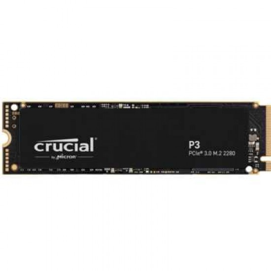 Crucial P3 500GB PCIe Gen3 3D NAND NVMe M.2 SSD, up to 3500MB/s - CT500P3SSD8