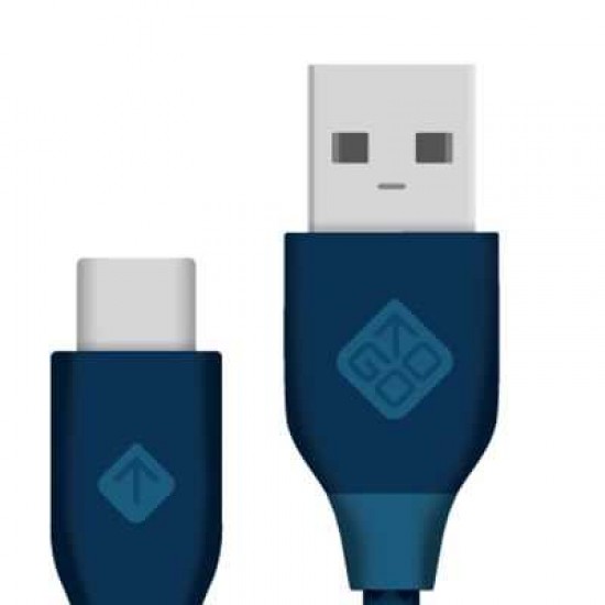 USB  A TO C  CHARGING CABLE 3.5FT -BL