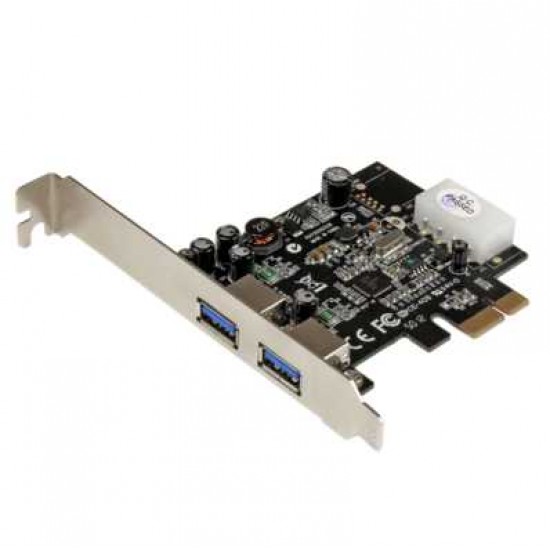 STARTECH 2 PORT PCIE USB 3.0CARD WITH UASP-LP4 POWER STARTECH 2 PORT PCIE USB 3.0CARD WITH UASP-LP4 POWER