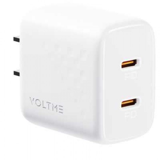 VOLTM2 20W USB C  DUAL PORT -QUICK CHARGING WALL ADAPTER