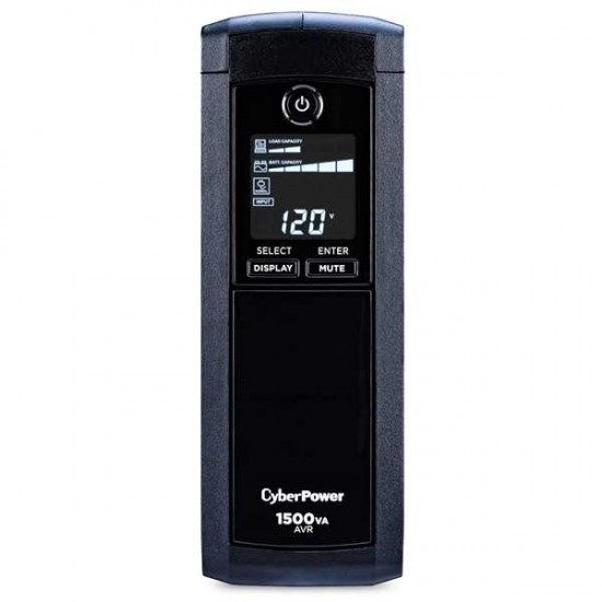 CYBERPOWER INTELLIGENT LCD UPS SYSTEM - 1500VA/900W - 12 OUTLETS - 2USB PORTS AVR CYBERPOWER INTELLIGENT LCD UPS SYSTEM - 1500VA/900W - 12 OUTLETS - 2USB PORTS AVR