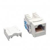 Tripp Lite Cat6 Cat5e 110 Style Punch down Keystone Jack RJ45 White TAA GSA - RJ-45 - TAA Compliance