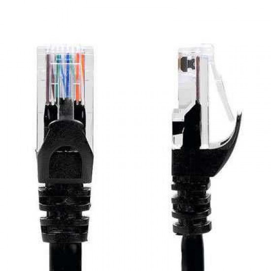 PC CAT6 UTP BLACK  6FT 24AWG NETWORK PATCH CABLE
