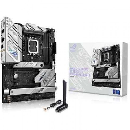 ASUS ROG STRIX B760-A GAMING WIFI w/ DDR5-5600, PCIe 5.0 x16, 3x M.2 PCIe 4.0, 7.1 Audio, 2.5Gb LAN, Tri-Band Wi-Fi 6E, BT 5.3