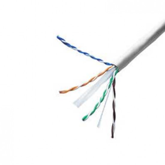 PC CAT6 1000FT WHITE 23AWG SOLID ETHERNET CABLE
