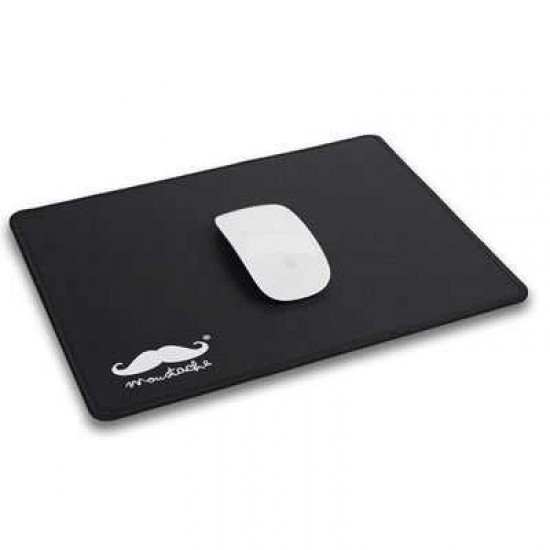 MOUSTACHE NON SLIP CLOTH SURFACE MOUSE PAD -BLACK