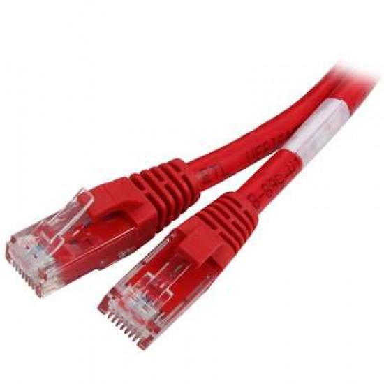 C2G CAT6 RED 5FT SNAGLESS UTP PATCH CABLE