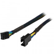 TX4 EXTENSION CABLE - 10 INCH SLEEVED -TX4 PWM FAN POWER EXTENSION CABLE FEMALE TO MALE