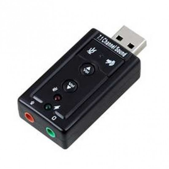 PC 3D 7.1 USB 2.0 EXTERNAL SOUND CARD