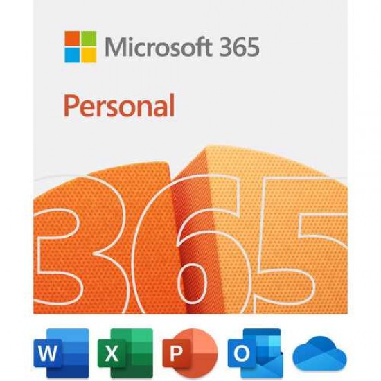 Microsoft 365 Personal Subscription, 1 Person, 1 Year, 5 Devices