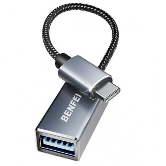 BENFEI USB C to USB 3.0 Adapter, 2 Pack USB C to A Male to Female Adapter Compatible with iPhone 15 Pro/Max, MacBook Pro/Air 2023, iMac, S23, XPS 17
