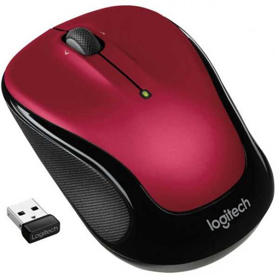 LOGITECH M325S SMALL WIRELESS PORTABLE MOUSE - RED