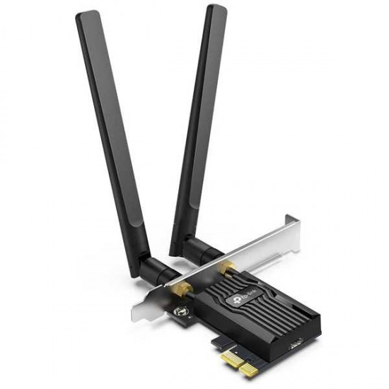 TP-Link WiFi 6 AX3000 PCIe WiFi Card Archer TX55E - Bluetooth 5.2, 802.11AX Dual Band Wireless Adapter with MU-MIMO, OFDMA, Ultra-Low Latency, Supports Windows 11, 10 (64bit) only