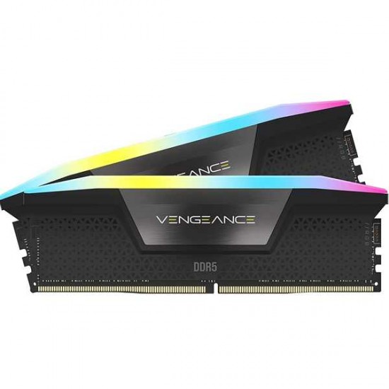CORSAIR VENGEANCE RGB 32GB DDR5 600MHZ CL36 DUAL CHANNEL KIT 2X 16GB - BLACK