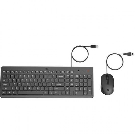 HP 150 WIRED MOUSE AND KEYBOARD COMBO BLACK - USB-A FULL SIZE