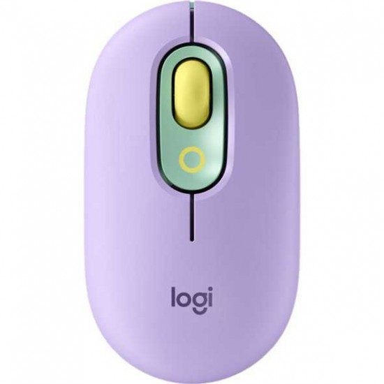 Logitech POP Mouse, Wireless Mouse with Customizable Emojis, SilentTouch Technology, Precision/Speed Scroll, Compact Design, Bluetooth, Multi-Device, OS Compatible - Cosmos