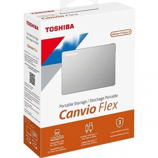 TOSHIBA CANVIO FLEX 2TB  USBC/USB 3.0 PORTABLE EXTERNAL HARD  DRIVE
