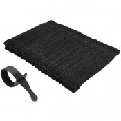 Reusable Cable Straps Wire Ties, Pack of 50 Trilancer Adjustable Cord Fastener Cable Organizer, 20 CM (Black)