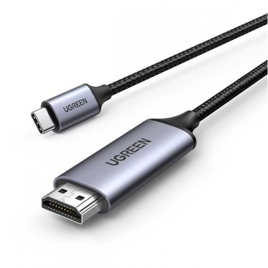 UGREEN USB C to HDMI Cable 4K 60Hz 6FT Thunderbolt 4/3 to HDMI Type C to HDMI Braided Cord Converter Support 3D HDR Compatible with MacBook Pro/Air, iMac, iPad Pro, Galaxy S20 S10, Surface, Dell, HP