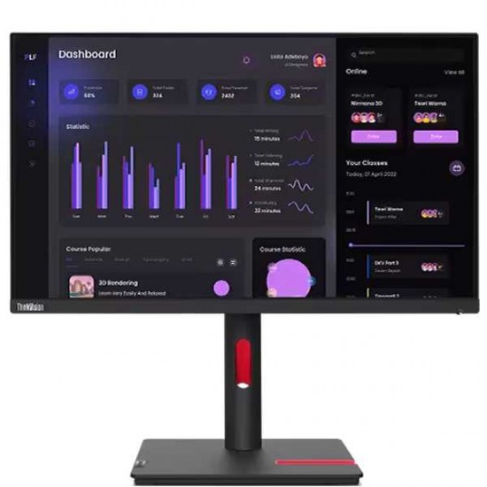 Lenovo ThinkVision 23.8" Monitor - T24i-30 with Ergonomic Stand
