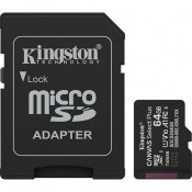 Kingston 64GB Canvas Select Plus UHS-I microSDXC Memory Card with SD Adapter