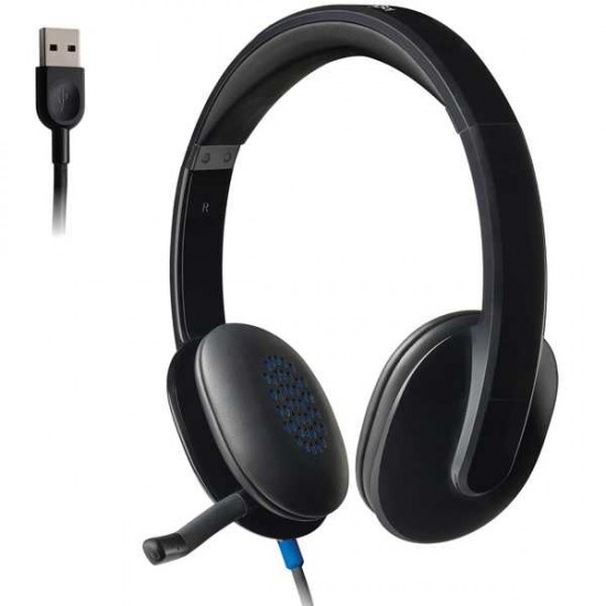 Logitech High-performance USB Headset H540 for Windows and Mac, Skype Certified - Black
