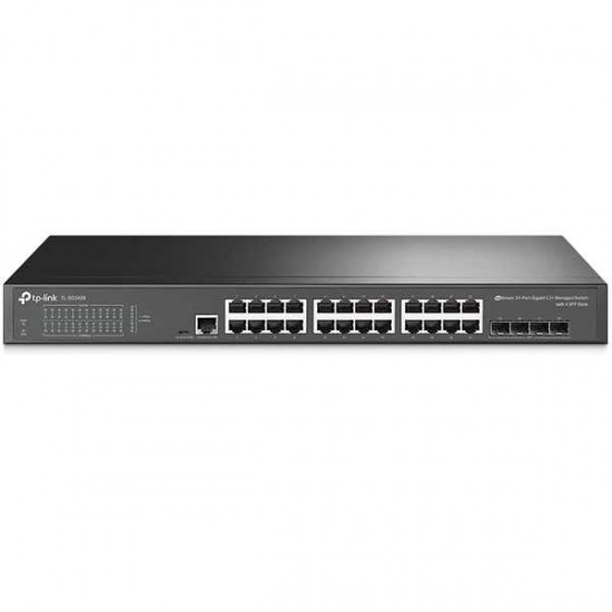 TP-LINK JETSTREAM 24-PORT GIGABIT L2+ MANAGED SWITCH WITH 4 SFP SLOTS - OMANDA SDN INTEGRATED - STATIC ROUTING