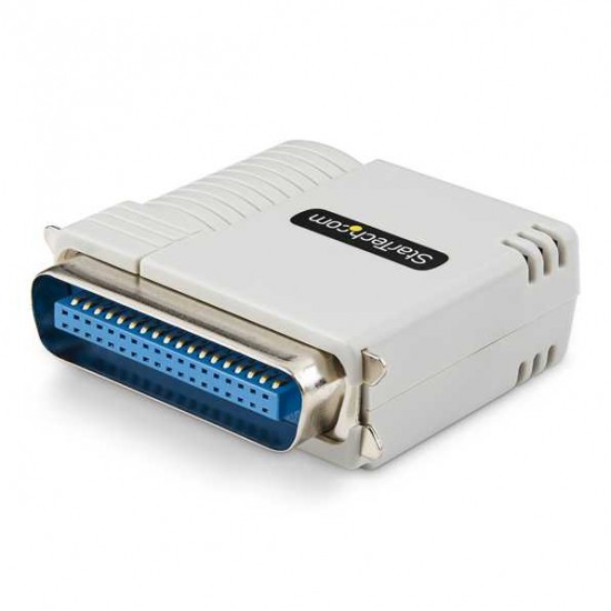 Ethernet to Parallel Network Print Server, 10/100Mbps LAN, WebUI Enabled, Centronics Ethernet Printer Server Adapter, Enhances Legacy Printer, TAA